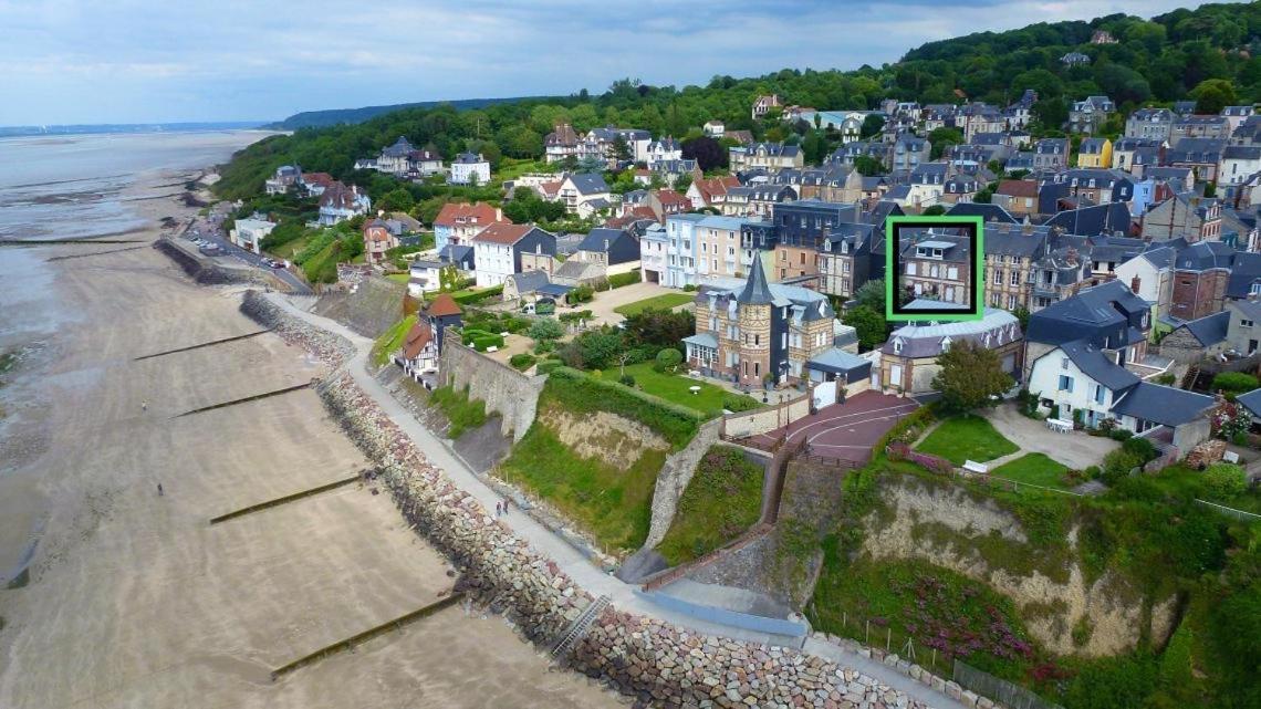 Studio Vue Mer A 2 Min De La Plage Villerville Bagian luar foto